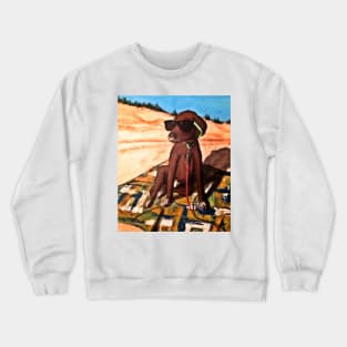 Mumford the Beach Dog Crewneck Sweatshirt